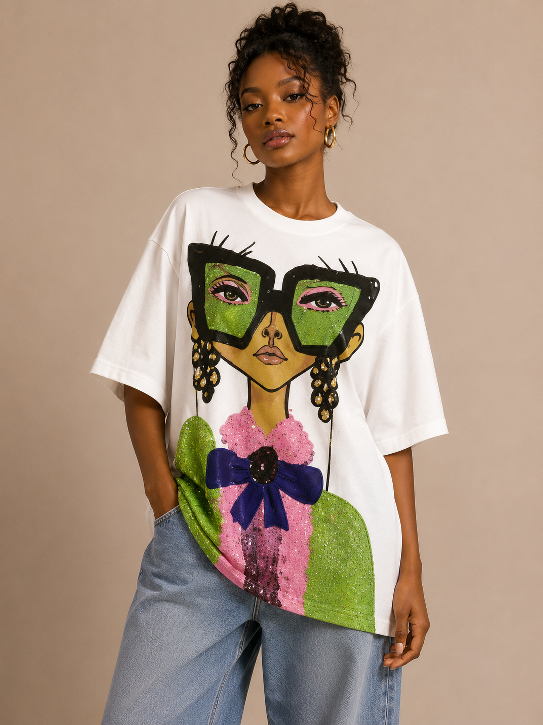 Lime Glam Graphic Tee