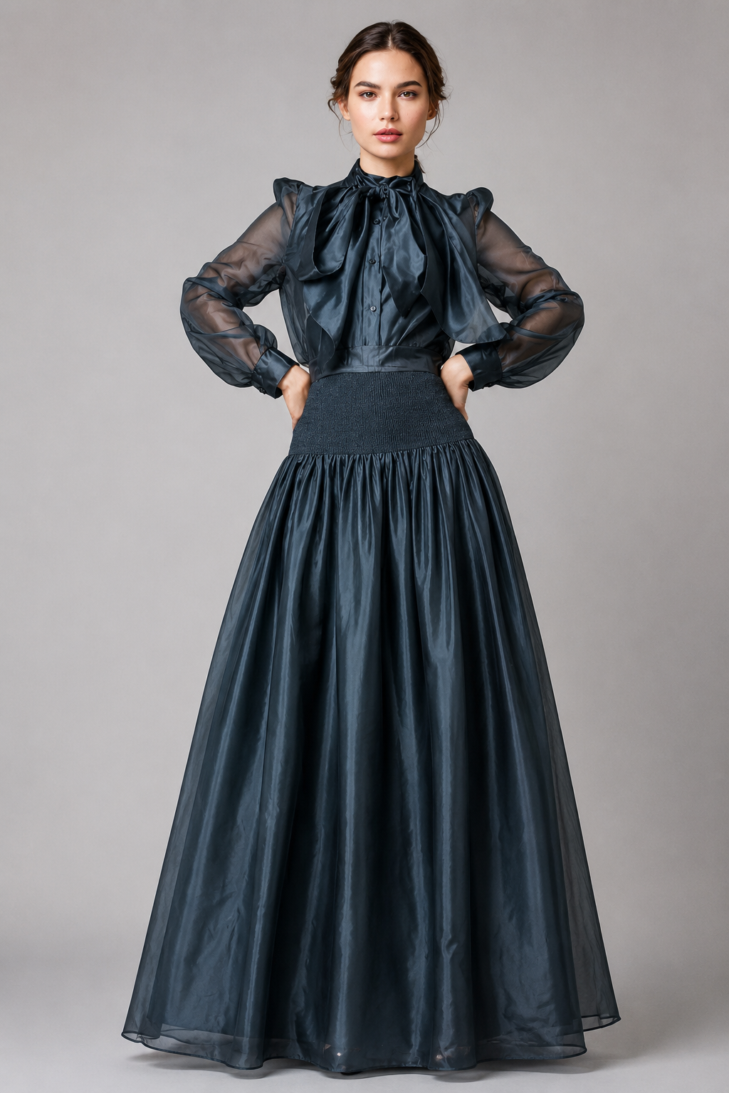Midnight Organza Ballgown
