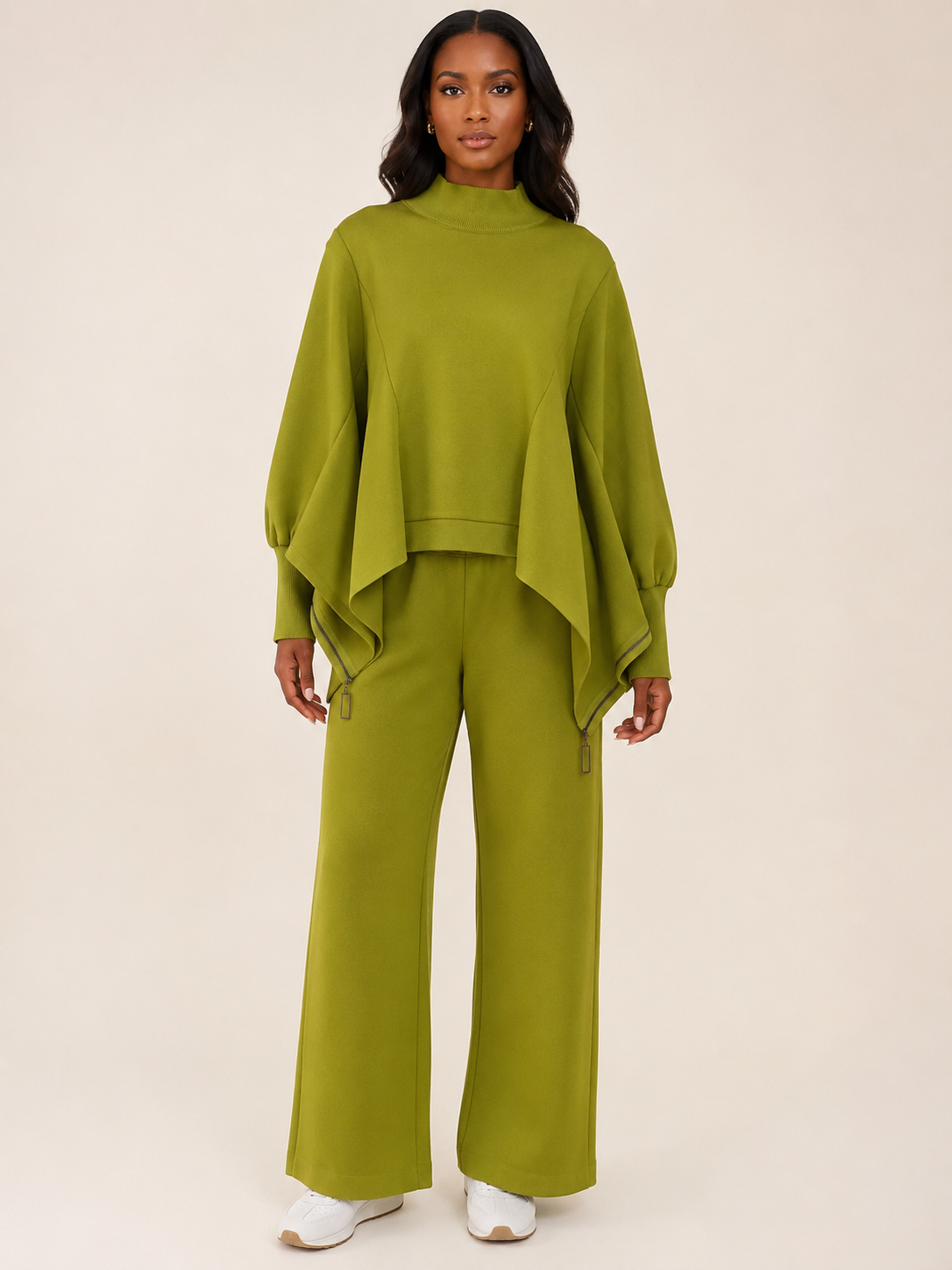 Top & Wide-Leg Pant Set