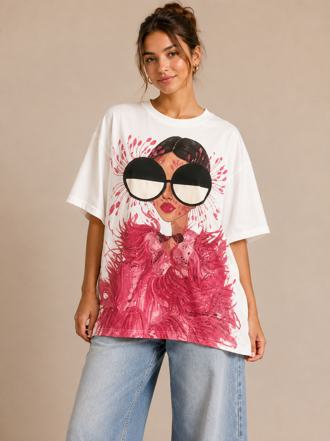 Pink Runway Graphic Tee