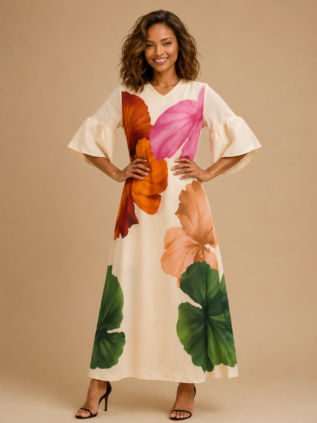 Tuscan Hibiscus Dress