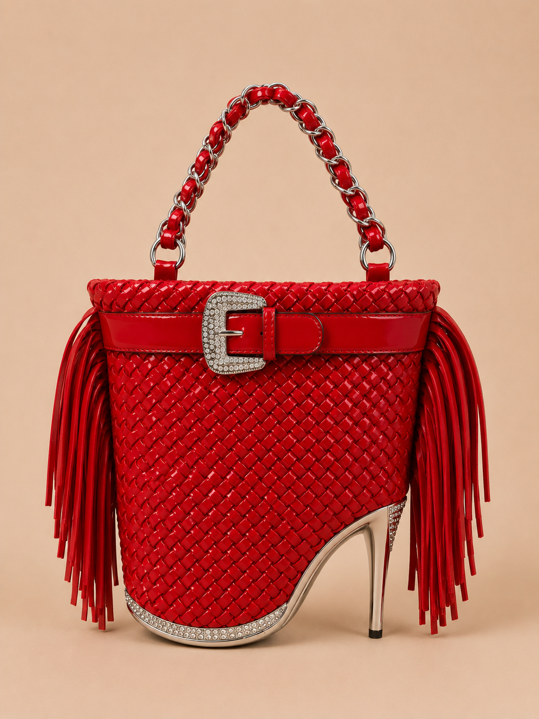 Fringe Stiletto Novelty Handbag