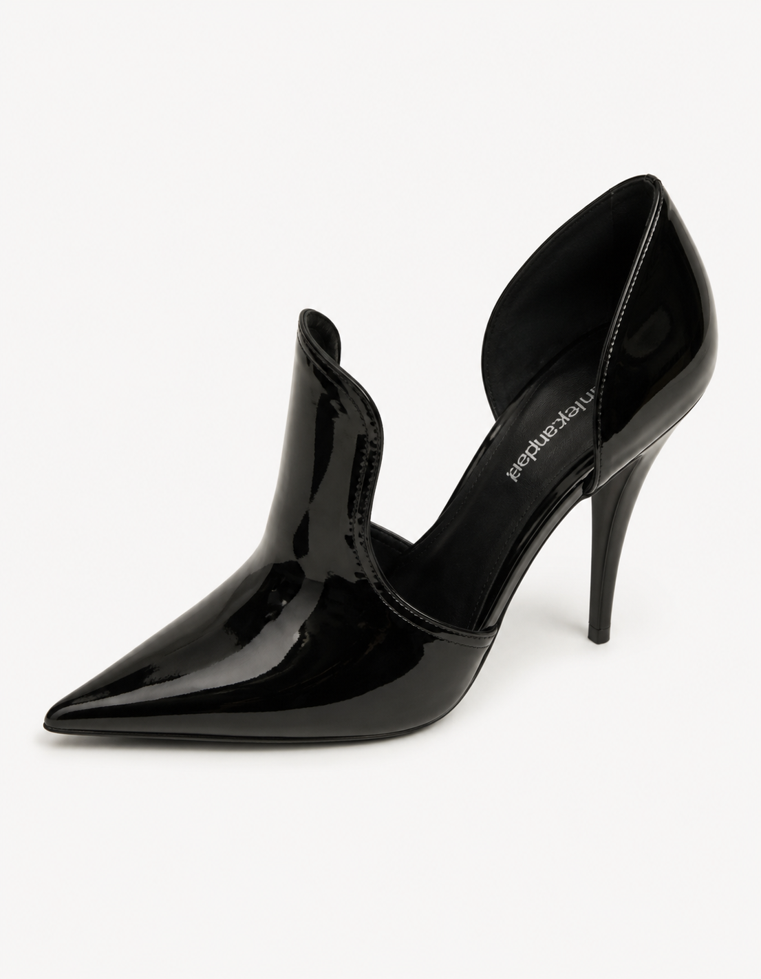 Black Patent Pointed-Toe Pump